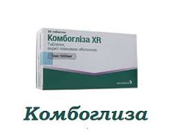КОМБОГЛИЗА XR таб. ппл.об.по 2,5 мг1000 мг №28 (7х4)